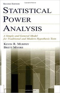 [E-Book] STATISTICAL POWER ANALYSIS A SIMPLE AND GENERAL MODEL FOR TRADITIONAL AND MODERNHYPOTHESIS TEST Second Edition