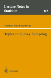 [E-Book] Topics in Survey Sampling