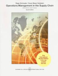 Operation management in the Supply Chain : Decision and Cases 7th Edition