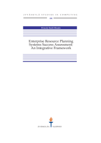 [E-Book] Enterprise Resource Planning Systems Success Assessment An Integrative Framework